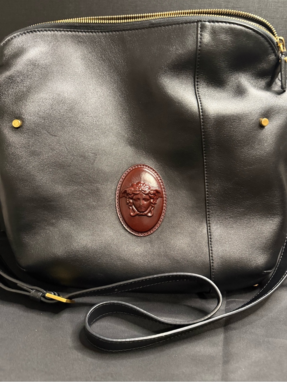 Versace Lou Nappa Shoulder Bag - Picture 3 of 13